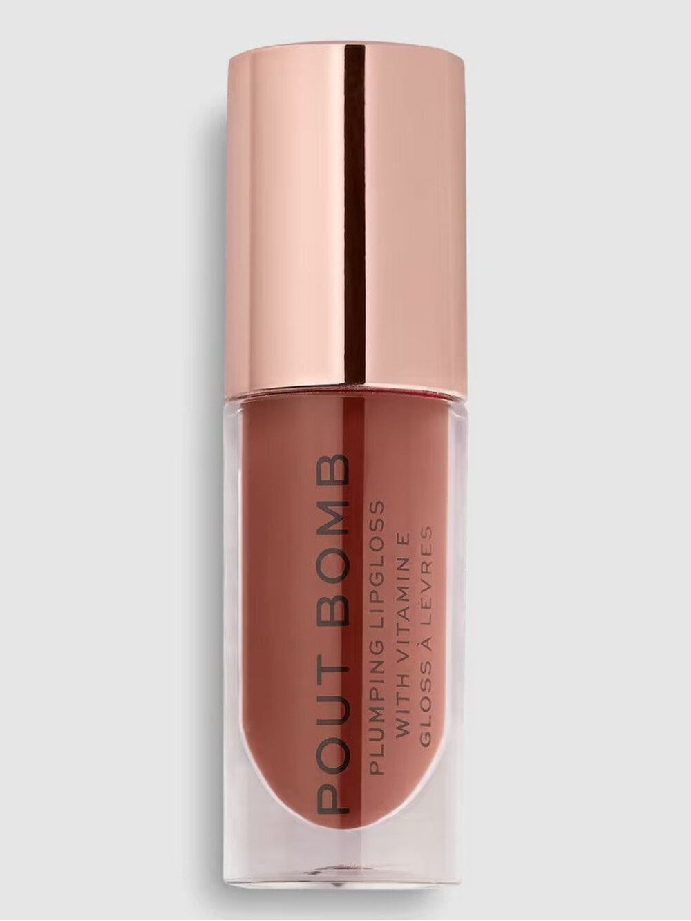 Makeup Revolution Pout Bomb Plumping Gloss - Deep Nude